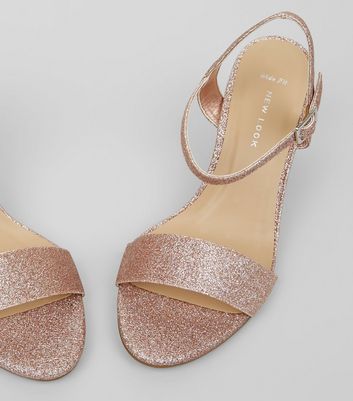 wide fit sparkly heels
