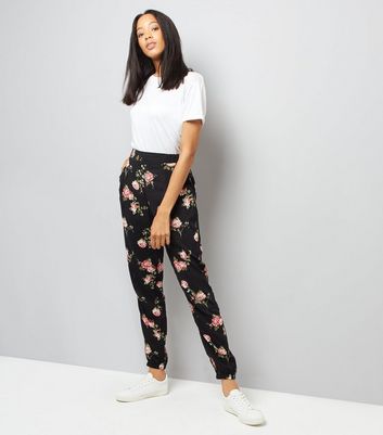 floral print joggers