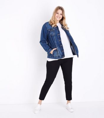 new look curve denim jacket