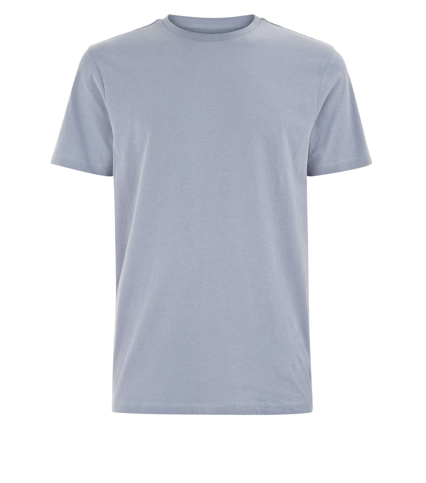 Pale Blue Crew Neck T-Shirt  Image 4