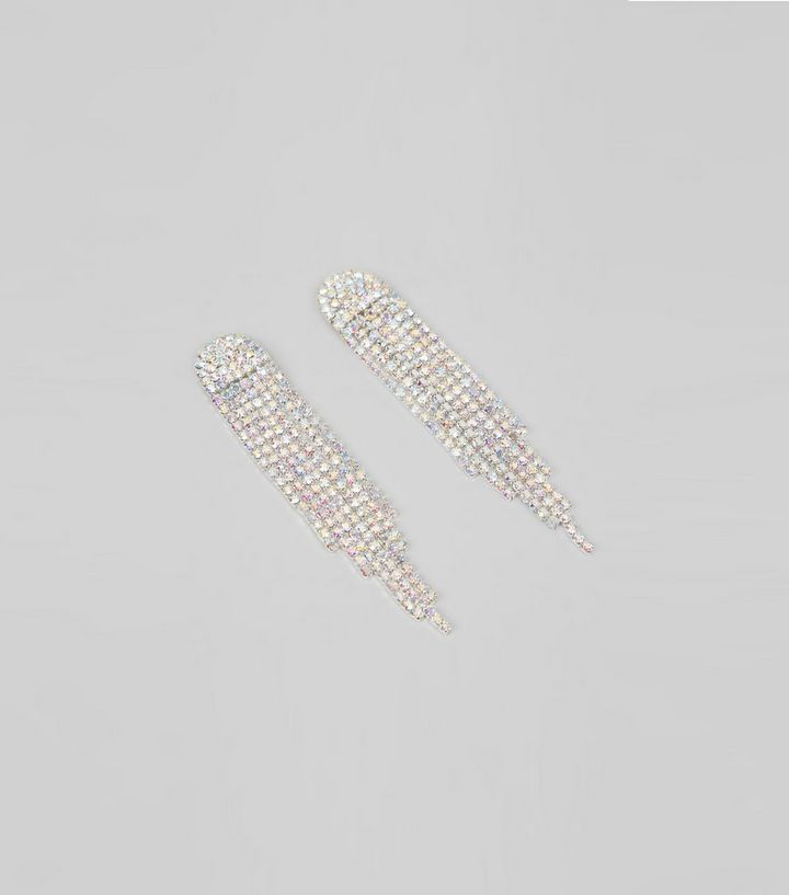 Multi Coloured Crystal Chandelier Earrings New Look The Look