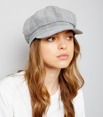 grey baker boy hat