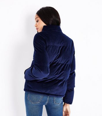 womens velvet puffer coat