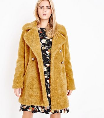 New look hot sale yellow coat