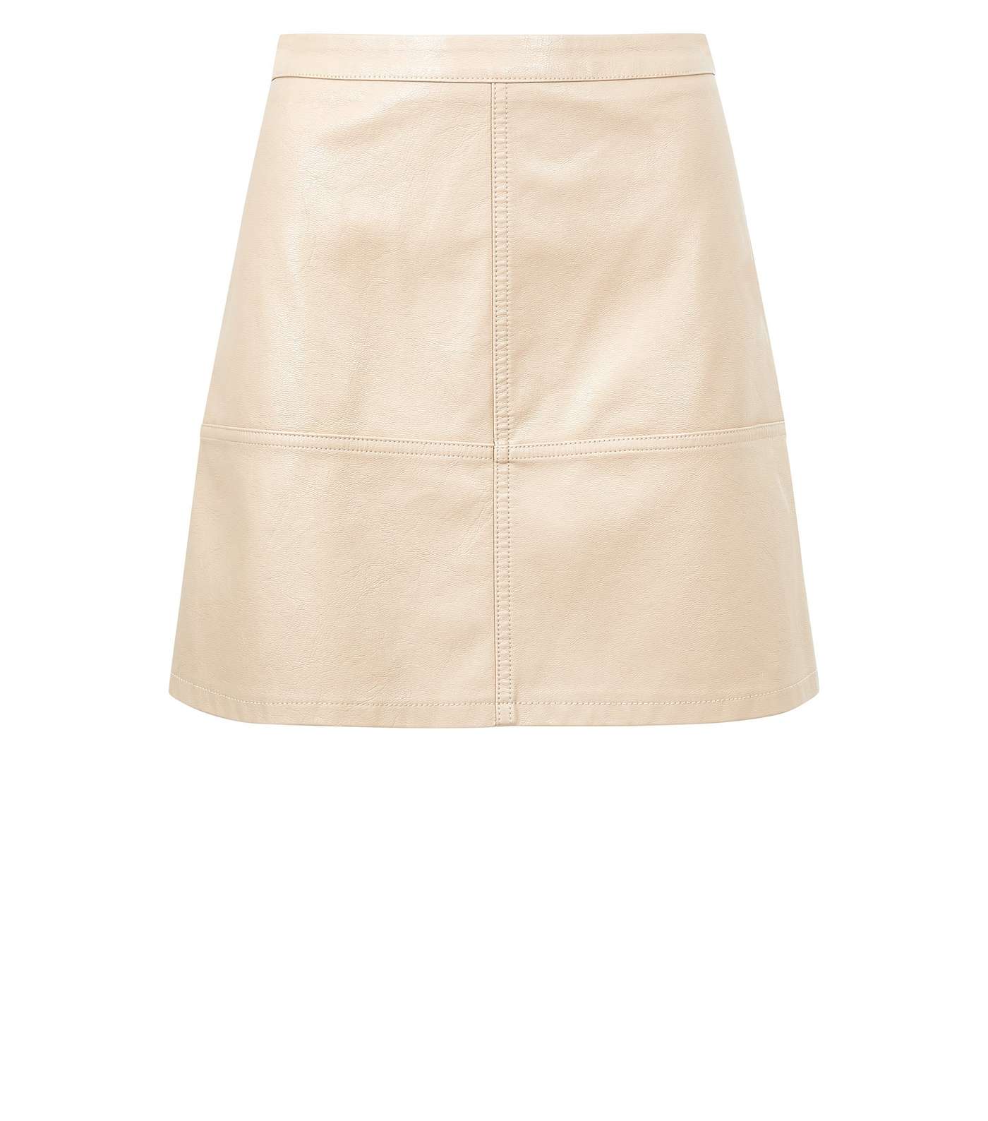Stone Leather-Look Mini Skirt Image 4