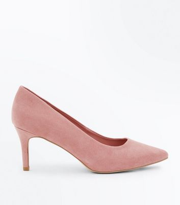 new look wide fit pink shoes