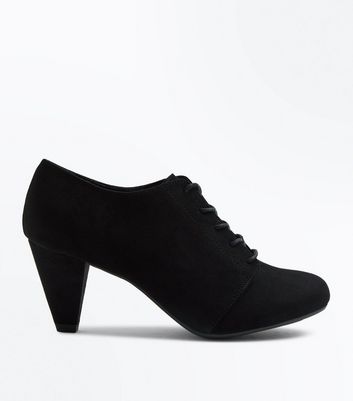black lace shoe boots