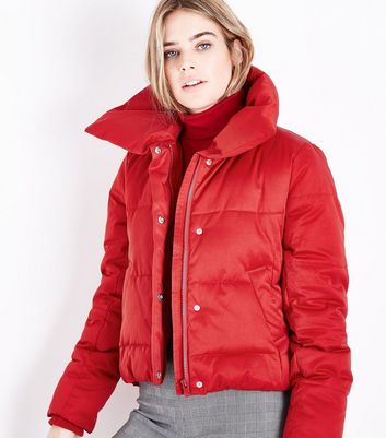 doudoune courte rouge