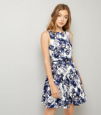 apricot skater dress