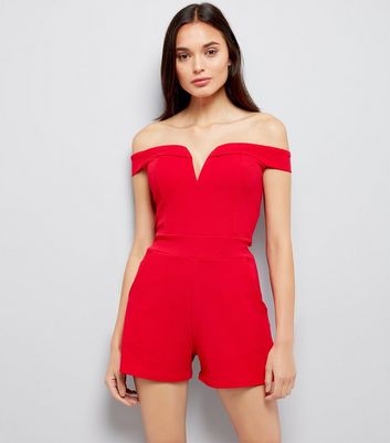 red trouser jumpsuit