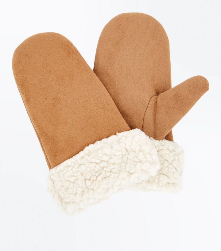 top brands huge discount best prices Light Brown Faux Shearling Mittens | New Look top brands huge discount best prices Light Brown Faux Shearling Mittens | New Look