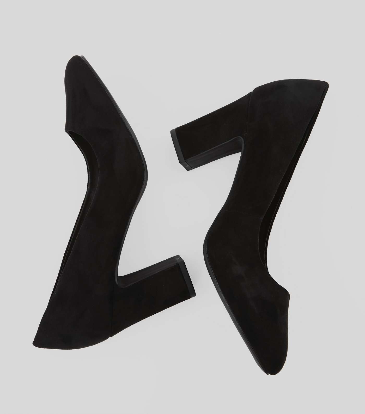 Wide Fit Black Comfort Flex Court Shoes Image 4