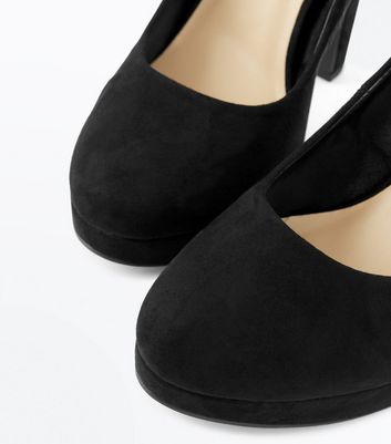 Black pump heels outlet round toe