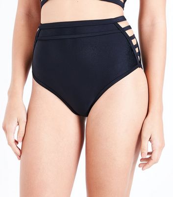 new look black bikini bottoms