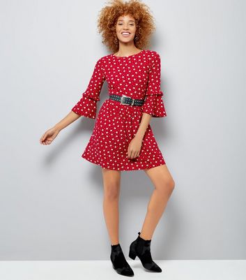 smock dress with belt