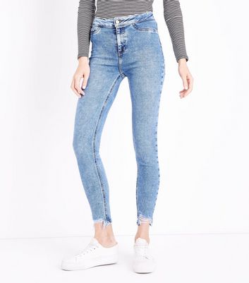 super frayed hem jeans