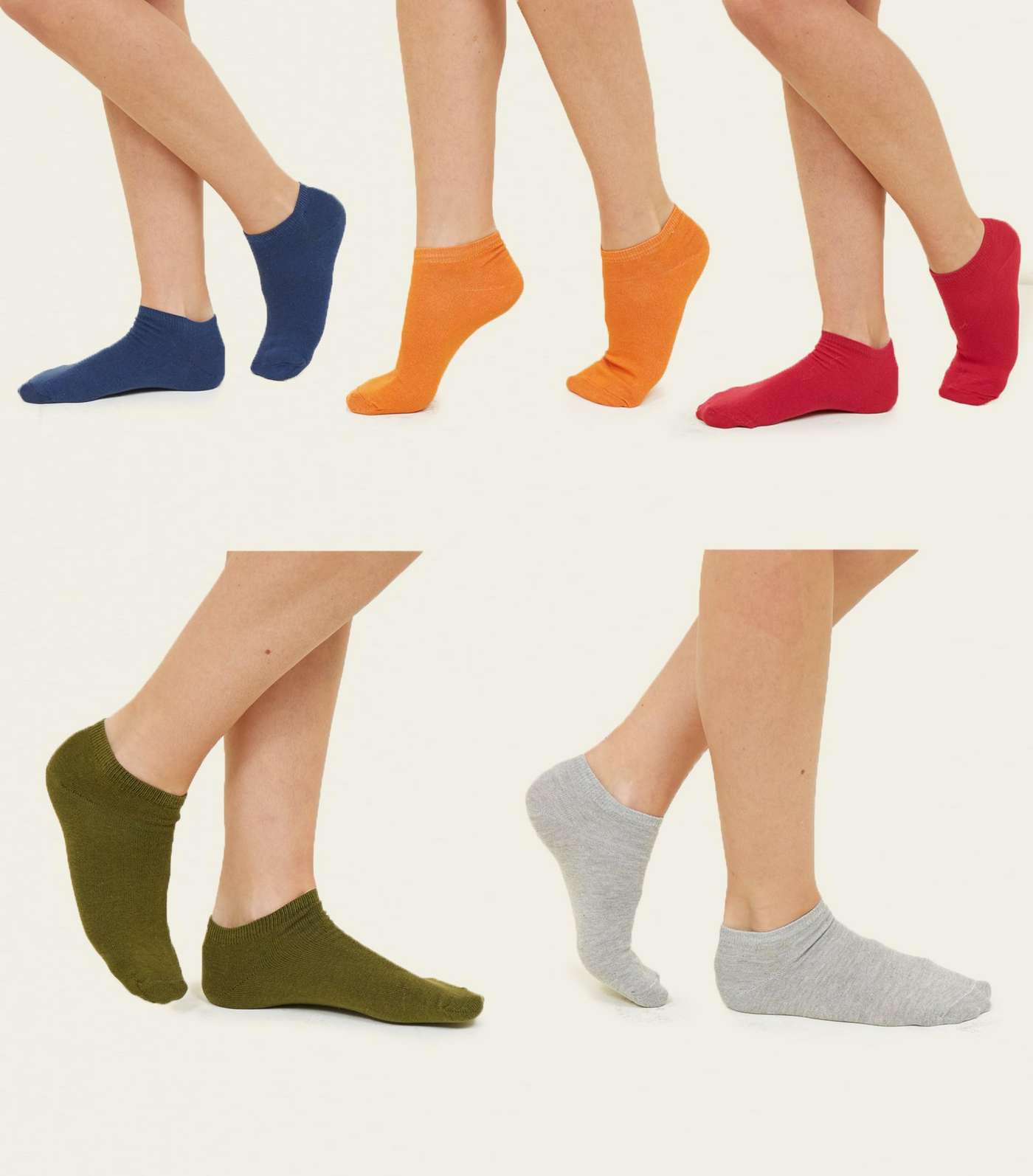 5 Pack Multicoloured Ankle Socks Image 2