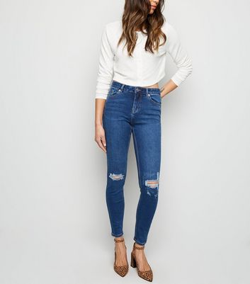 new look jenna skinny ripped jeans