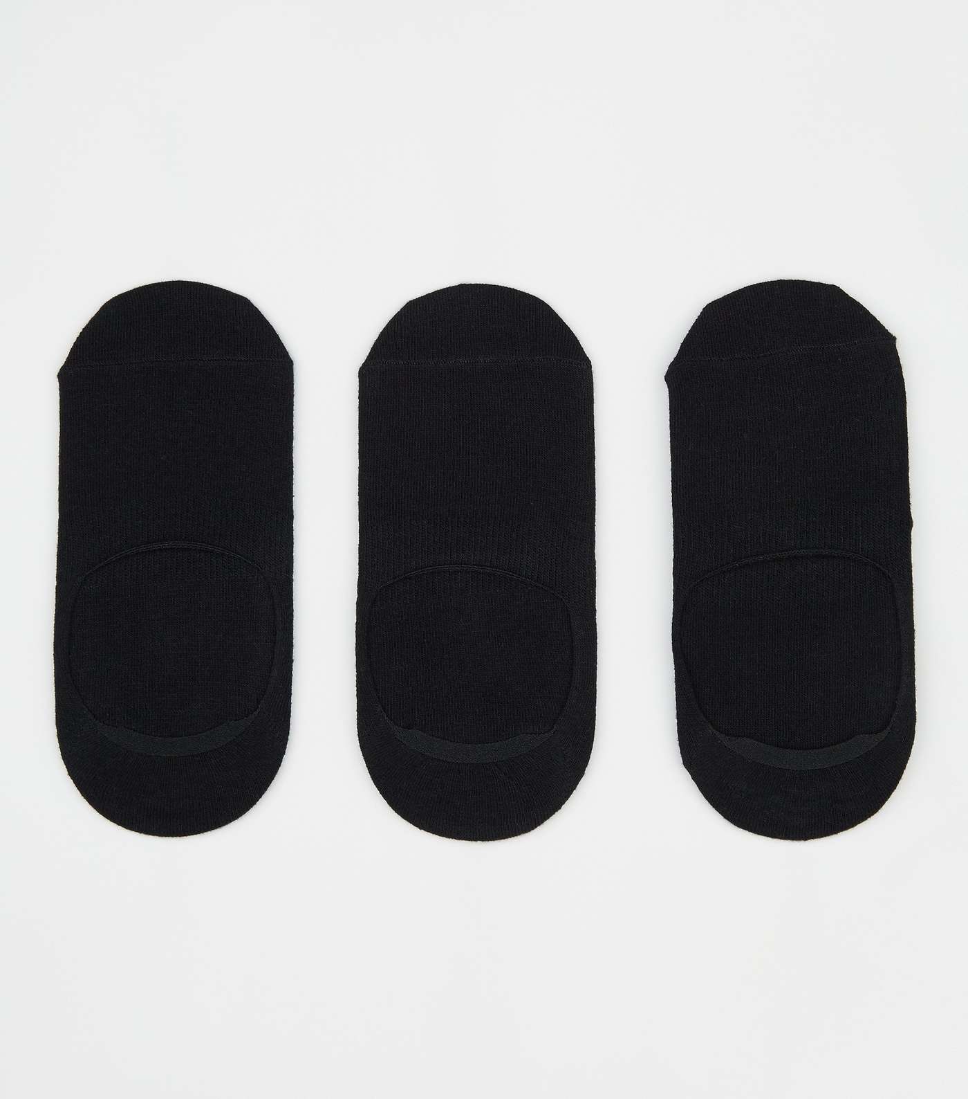 3 Pack Black Invisible Socks