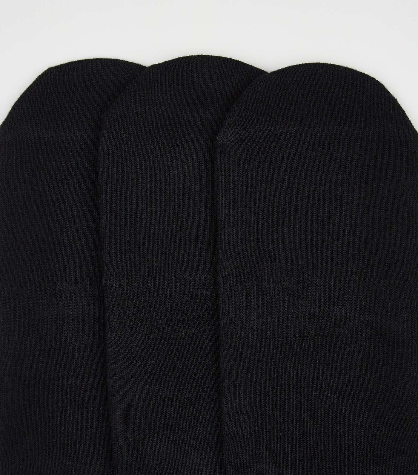 3 Pack Black Invisible Socks Image 3