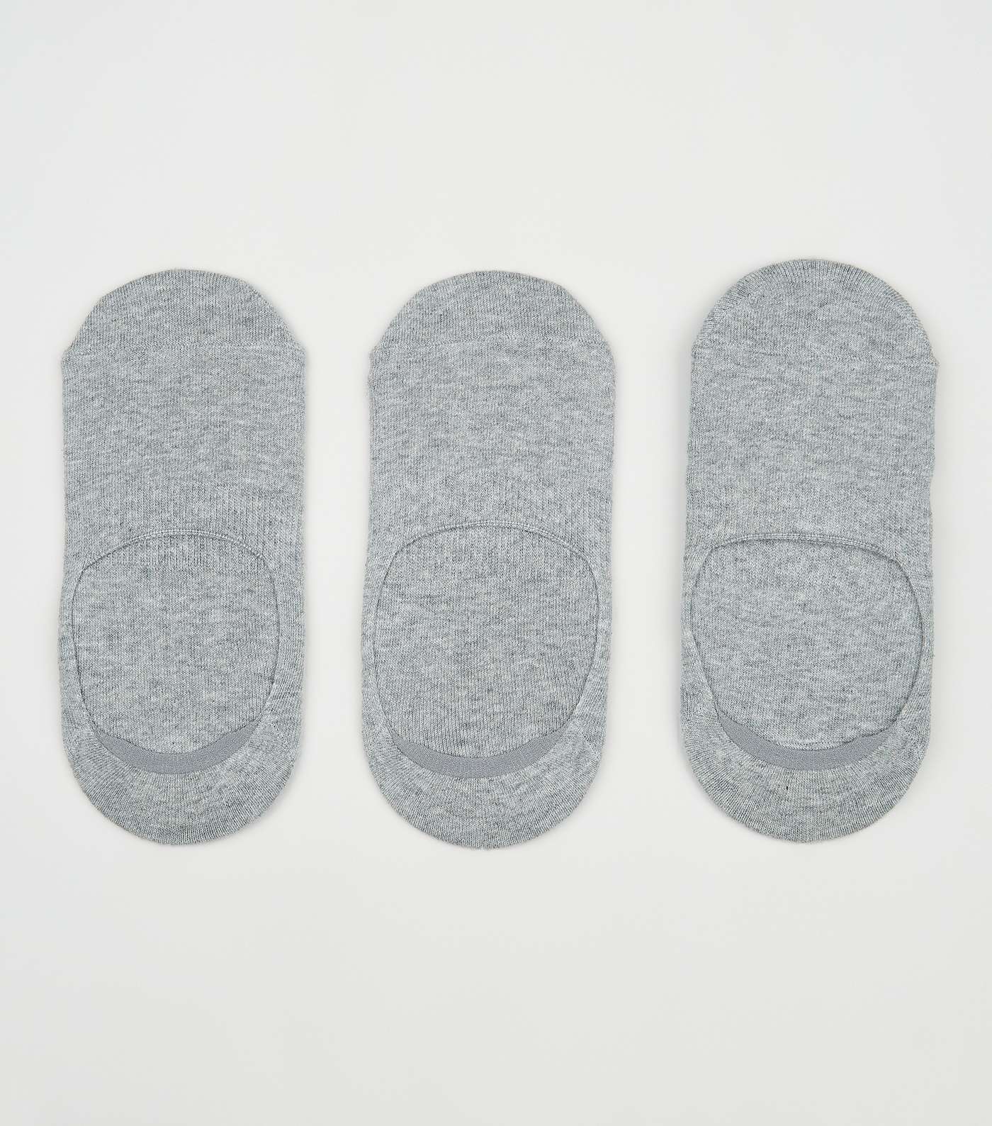 3 Pack Grey Invisible Socks