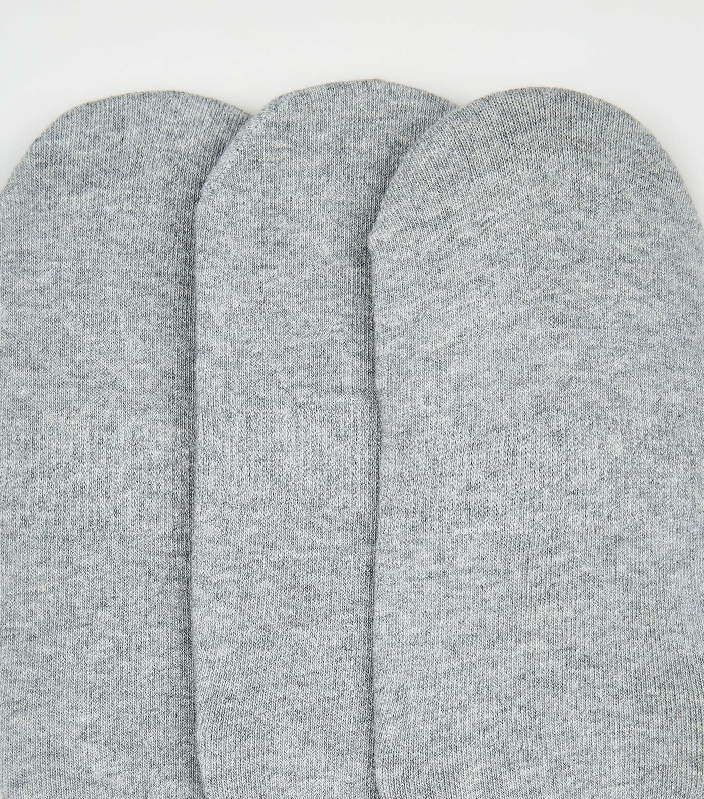 3 Pack Grey Invisible Socks Image 3
