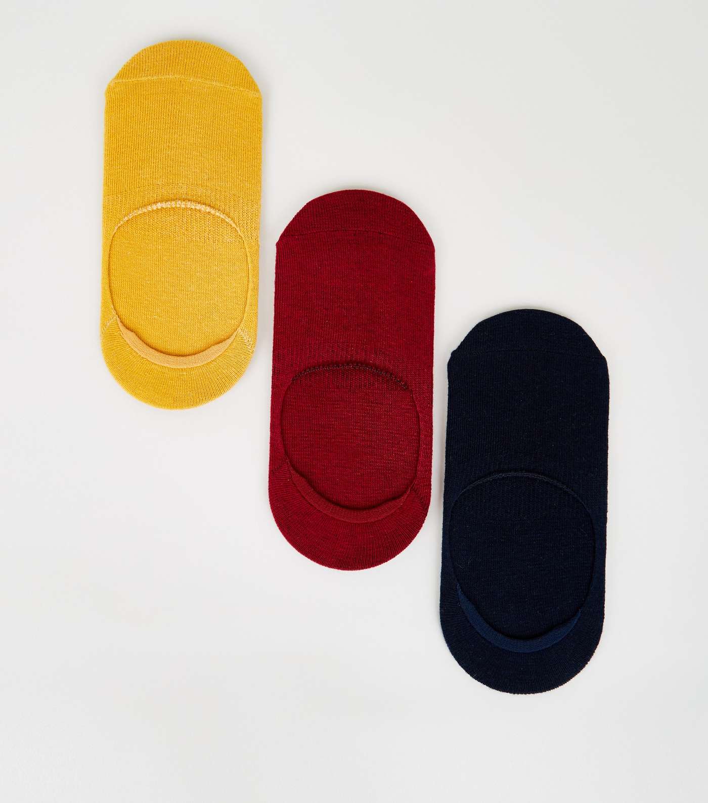 3 Pack Multicoloured Invisible Socks