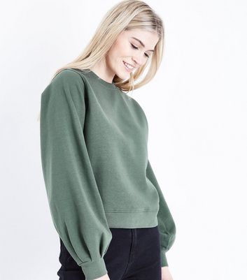 balloon sleeve sweatshirt