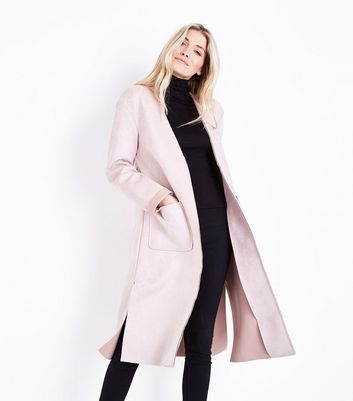 pink duster coat