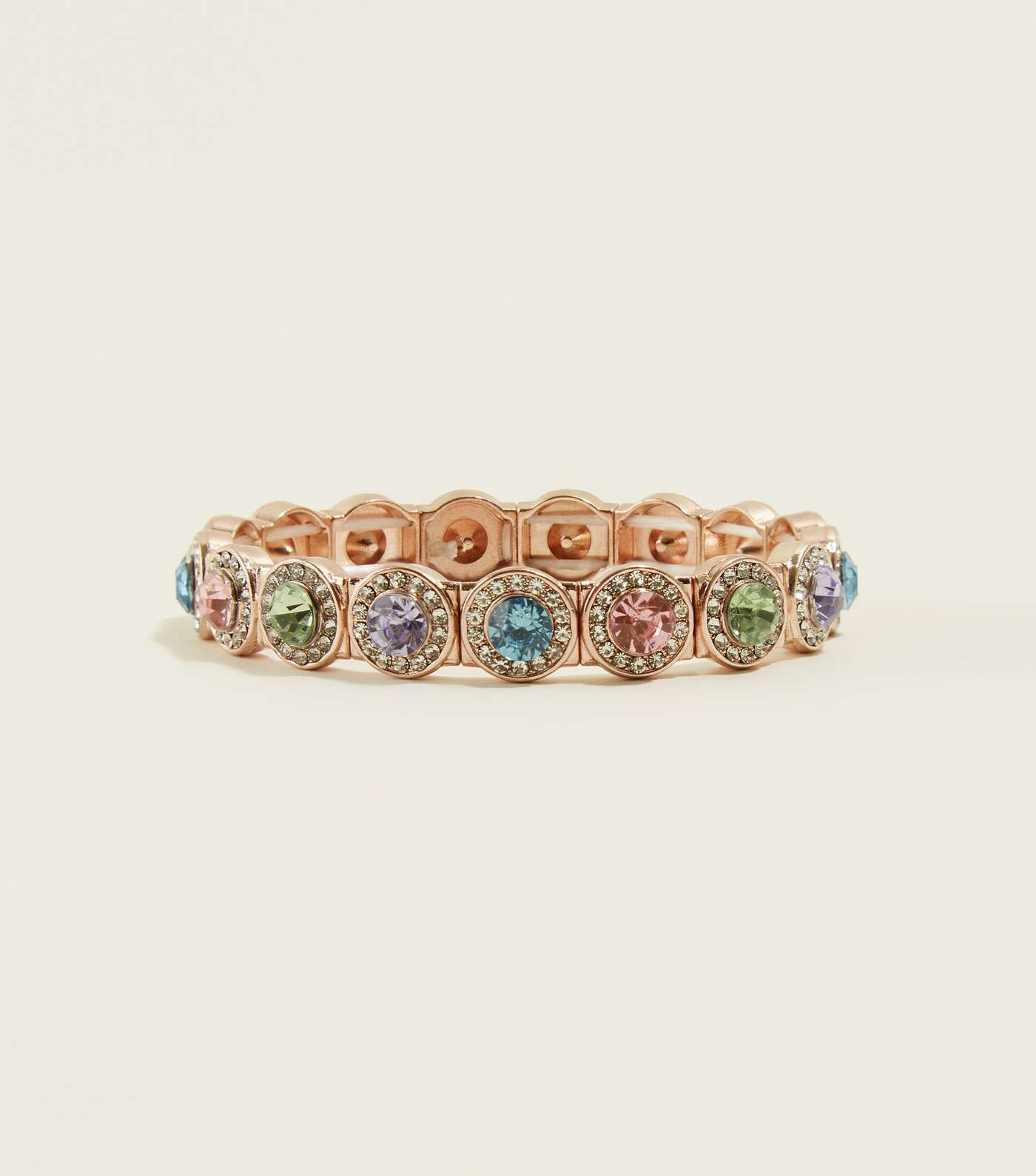 Multi Colour Diamanté Embellished Bracelet