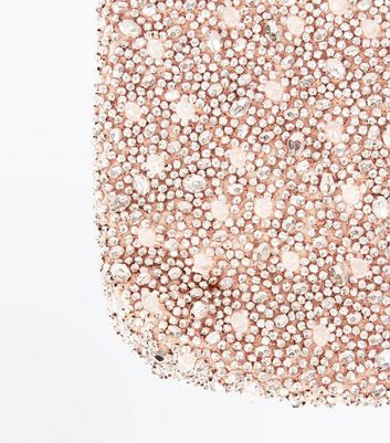 rose gold beaded clutch