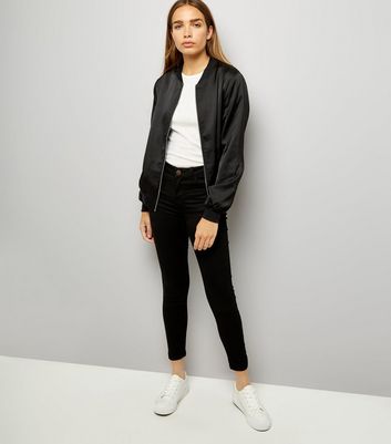 new look satin bomber jacket