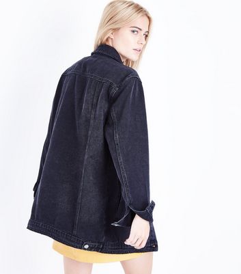 longline denim jacket new look