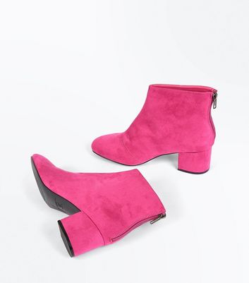 new look pink boots