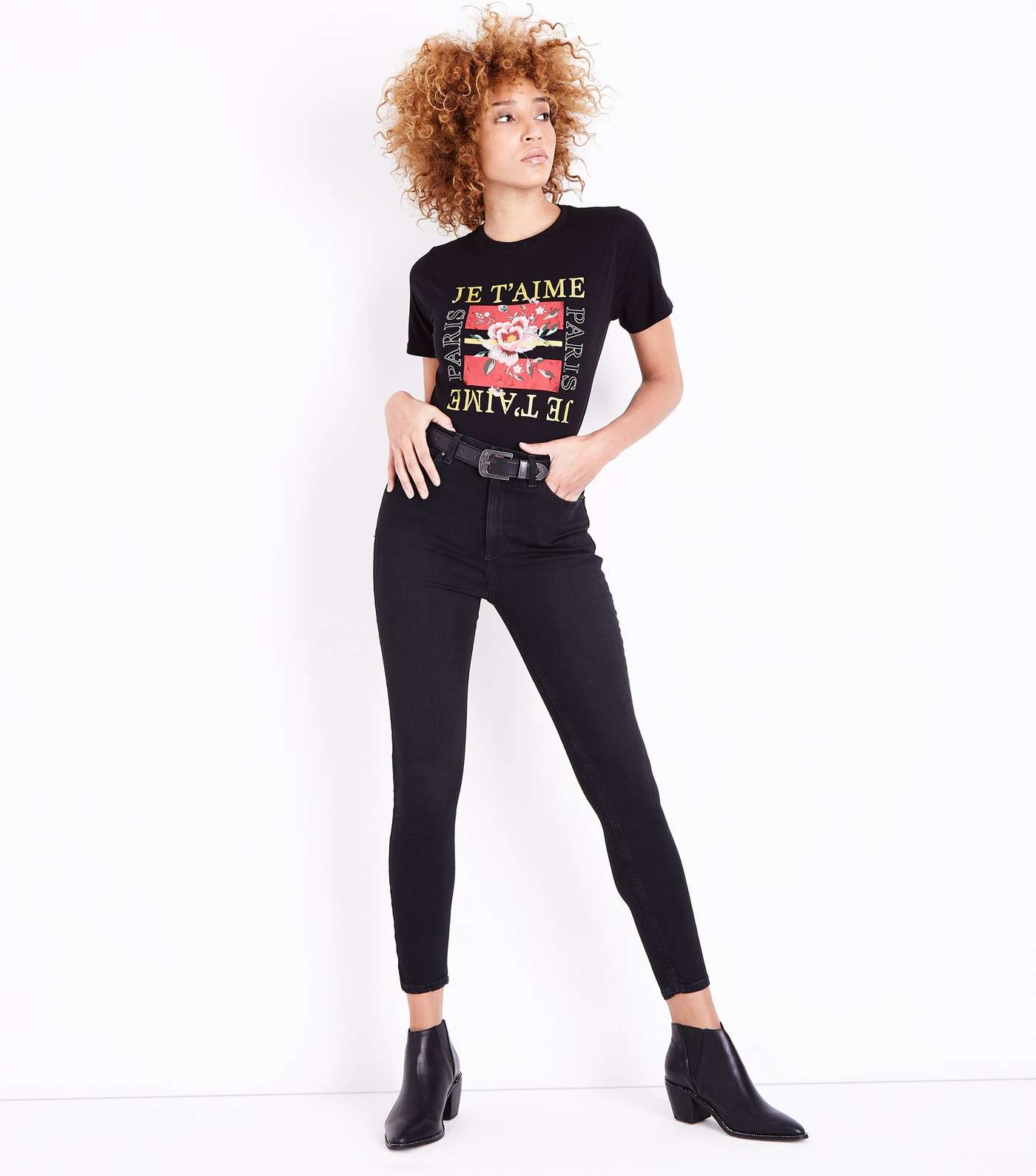 Black High Rise Super Skinny Dahlia Jeans