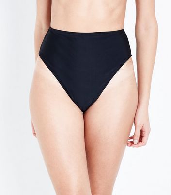 new look black bikini bottoms