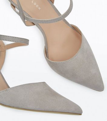 Grey store pointed shoes