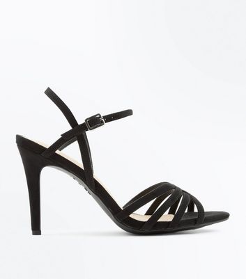 comfortable black strappy sandals