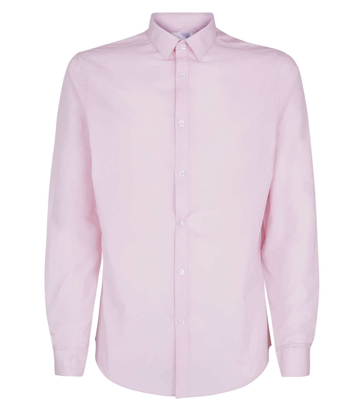 Pink Poplin Long Sleeve Shirt Image 4