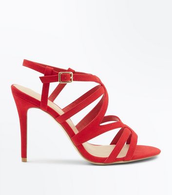 red wide fit stiletto