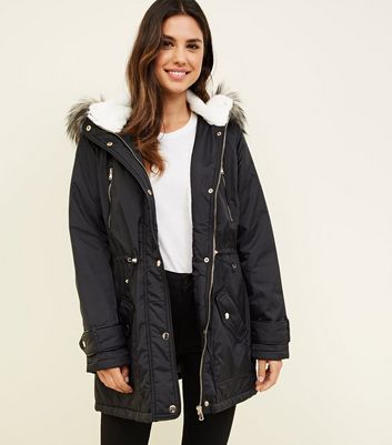 new look parka coat