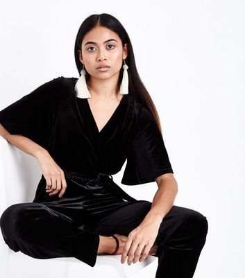 new look velvet jumpsuit