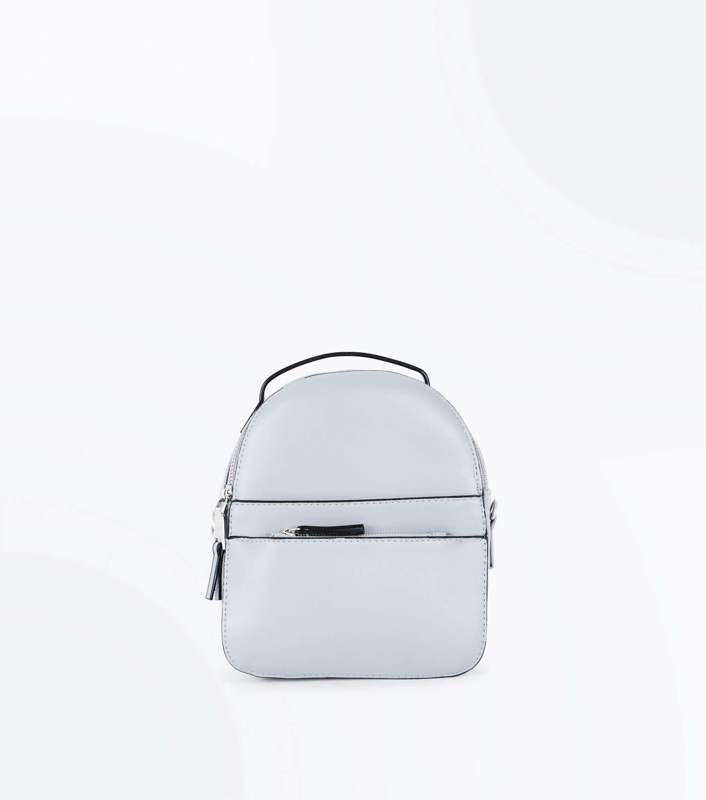 Pale Blue Convertible Strap Micro Backpack