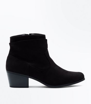black flat ankle boots for women