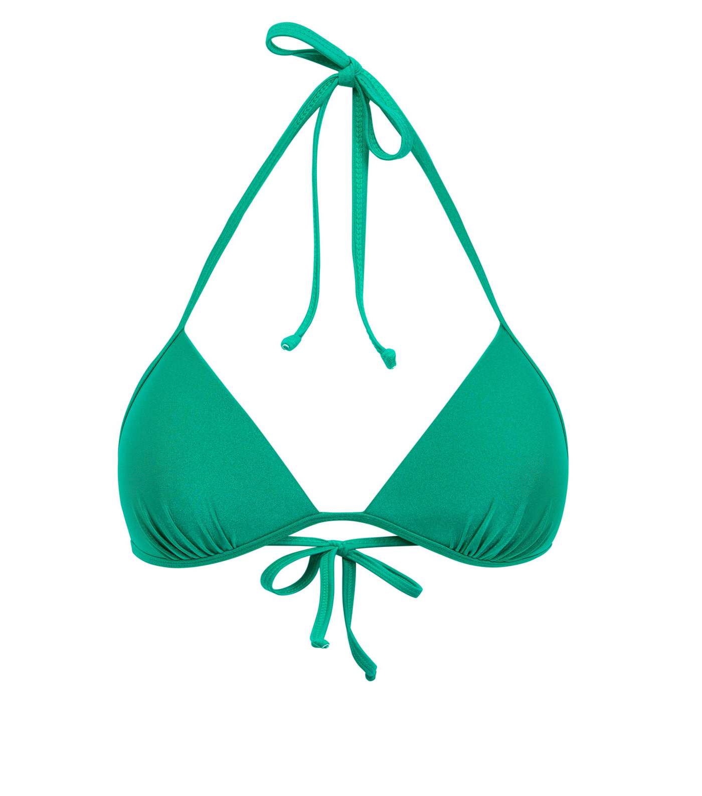 Green Moulded Triangle Bikini Top  Image 4