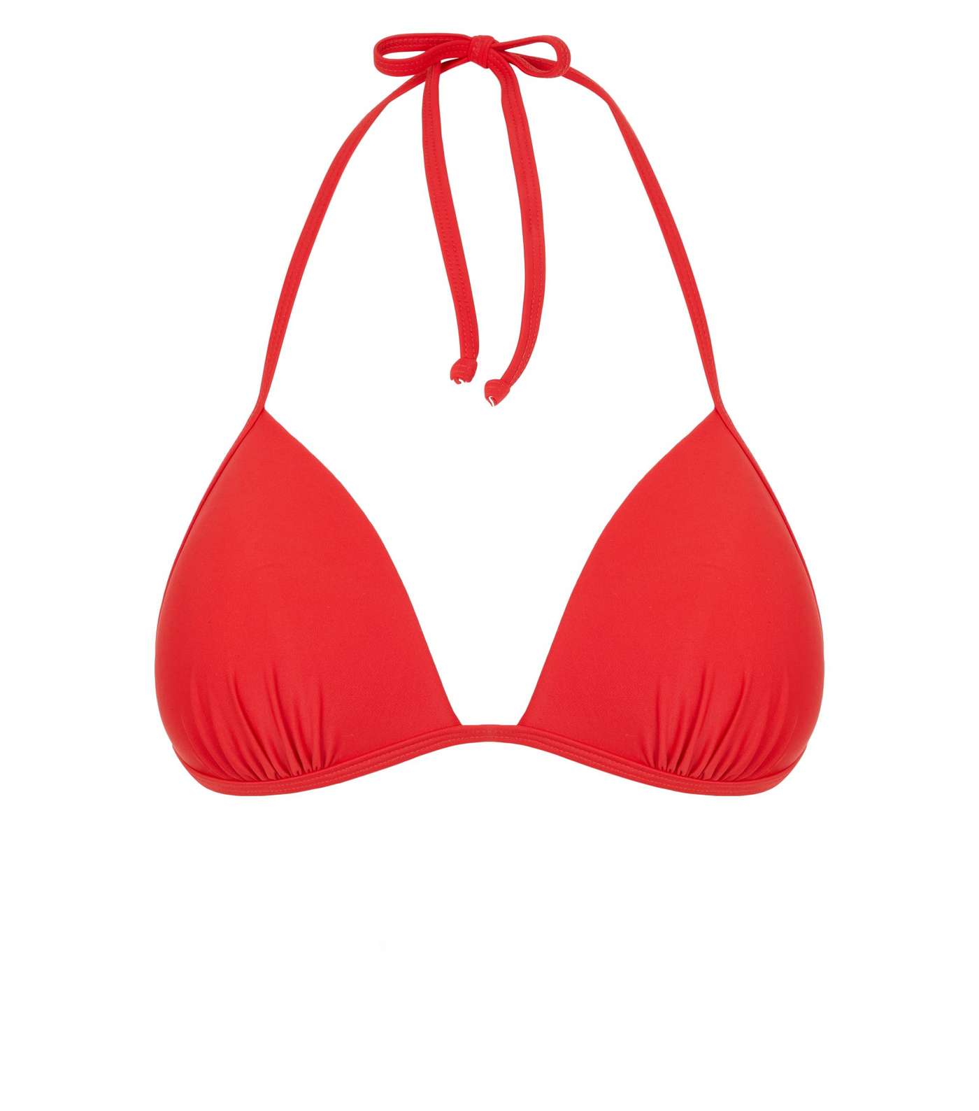 Red Moulded Triangle Bikini Top Image 4