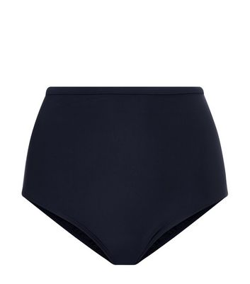 Black High Waist Bikini Bottoms 