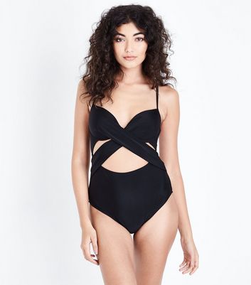 cut out wrap around swimsuit