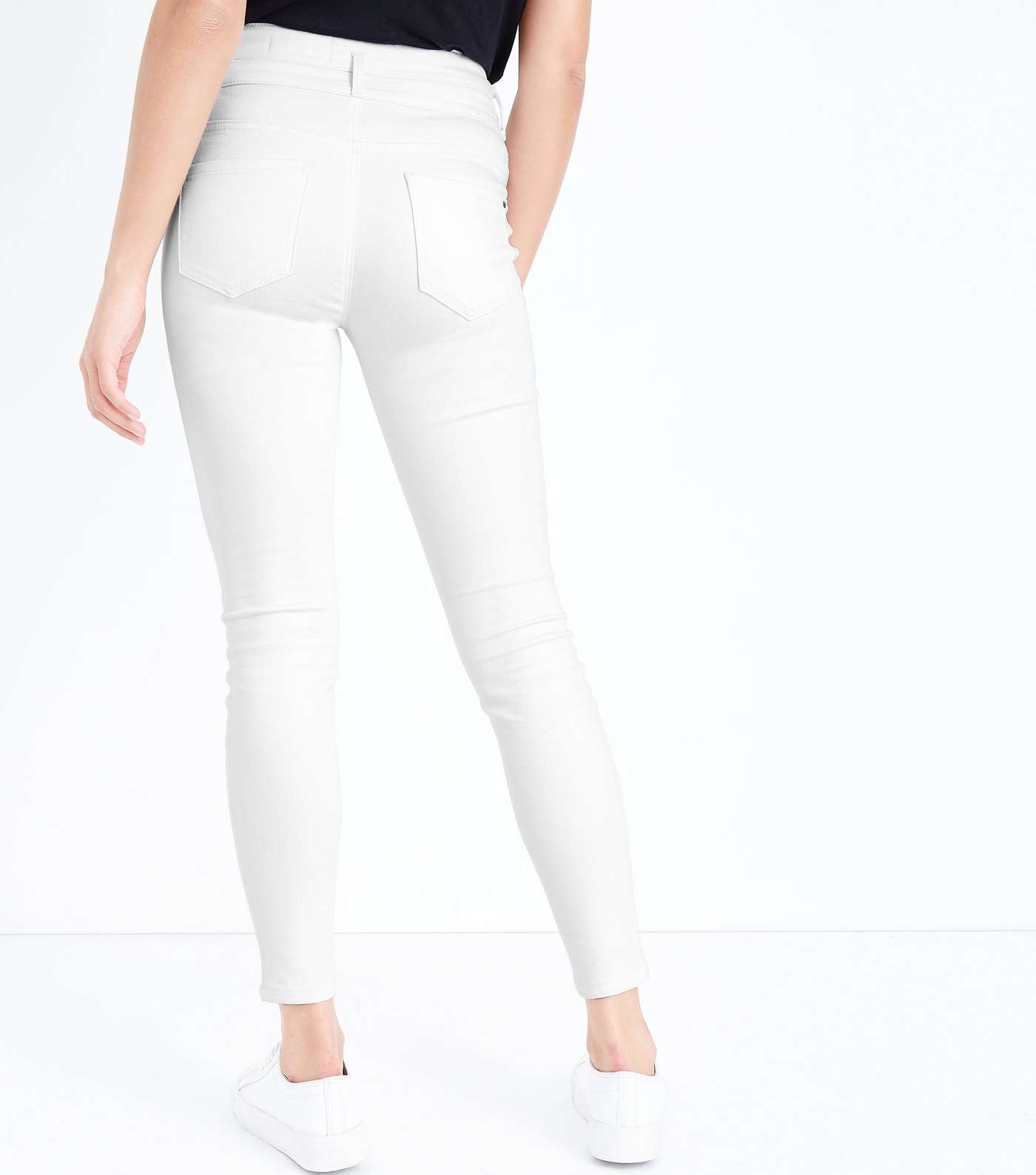 White High Waist Skinny Yazmin Jeans Image 3