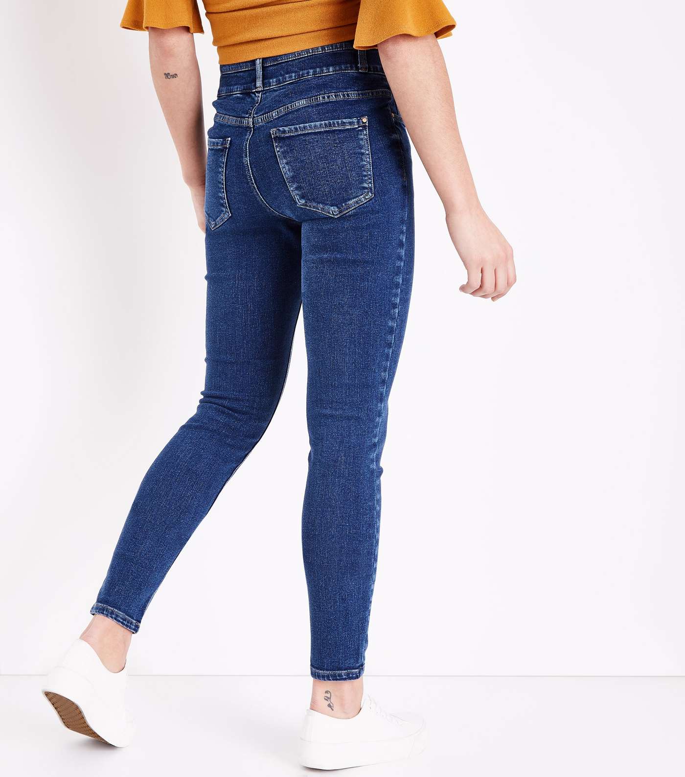 Blue High Waist Skinny Yazmin Jeans Image 3